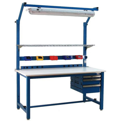 BENCHPRO - Kennedy Series Work Bench, Laminate, 120" W, 30" Height, 6600 lb., Straight