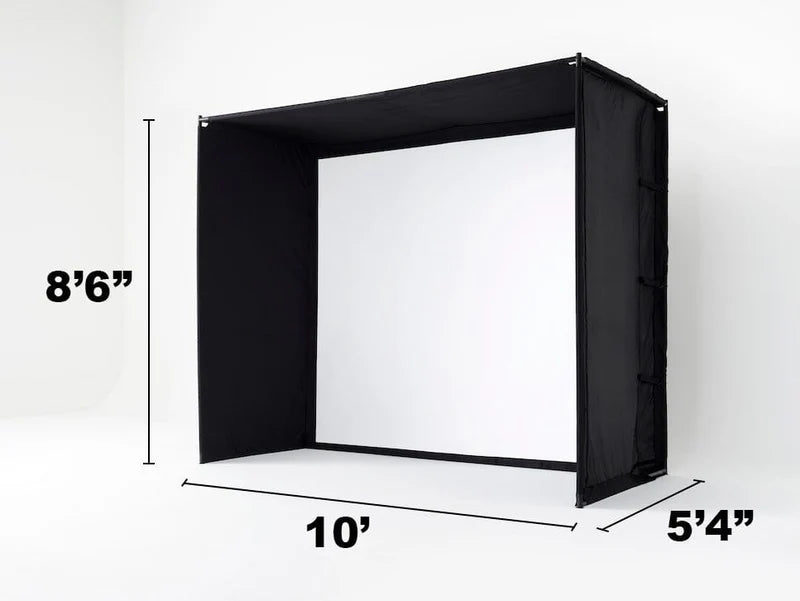 SKYTRAK Golf Simulator Enclosure - Professional High Impact Home Studio Bay