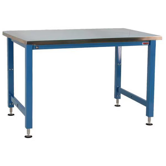 BENCHPRO - Electric Workbenches, Stainless Steel, 96" W, 30" to 42" Height, 1000 lb., Straight